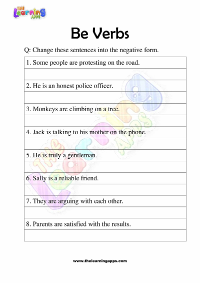 Be-Verbs-Worksheets-Grade-3-Activity-8