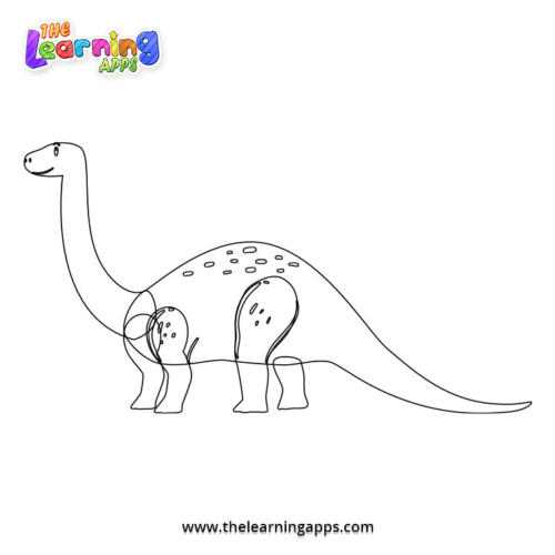 Brontosaurus Coloring Worksheet