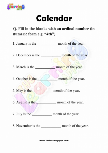 Calendar-Worksheets-Grade-3-Activity-3