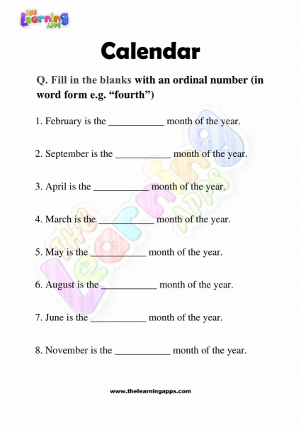 Calendar-Worksheets-Grade-3-Activity-4