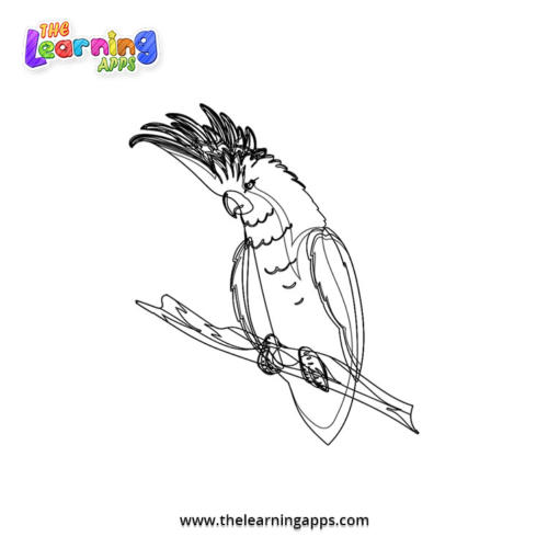 Cockatoo Coloring Worksheet