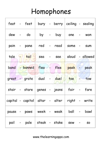 Common Homophones 2