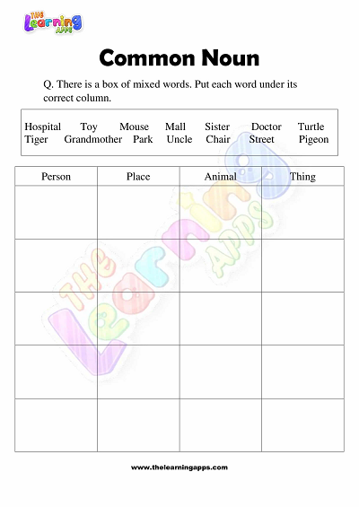 Common-Noun-Worksheets-Grade-3-Activity-5