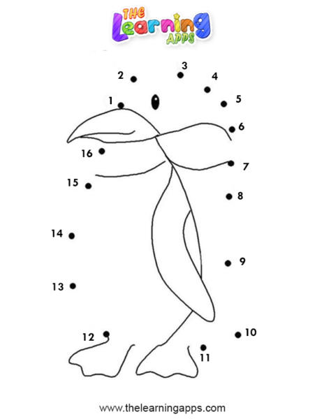 Penguin Dot To Dot Worksheet 