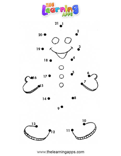 Snowman Dot to Dot Worksheet 