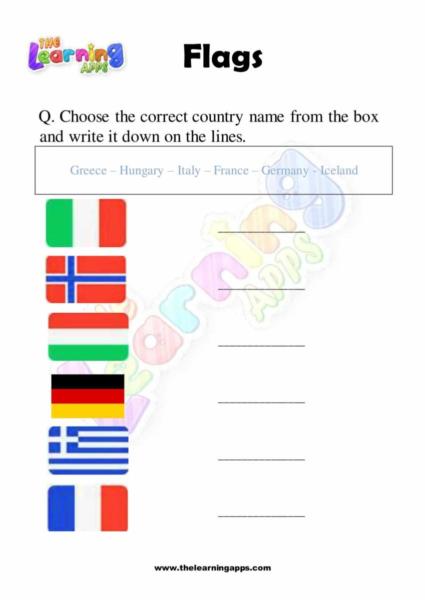 Flag Worksheet 08