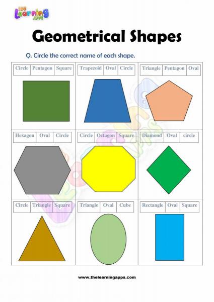 Geometrical Shapes - Grade 2 - Activity 10