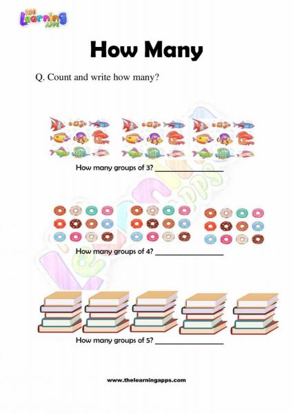 How Many Worksheet - Grade 2 - Activity 6