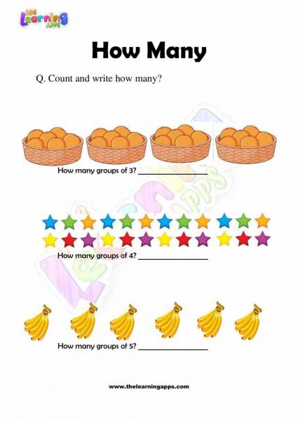 How Many Worksheet - Grade 2 - Activity 8