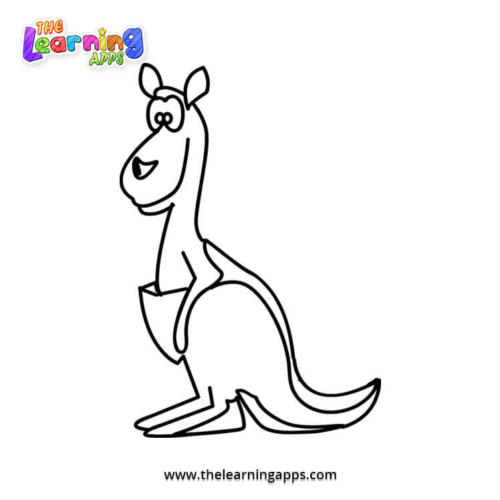 Kangaroo Coloring Page