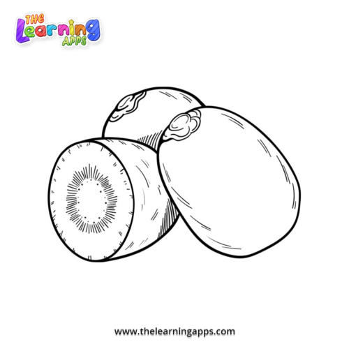 Kiwi Coloring Worksheet