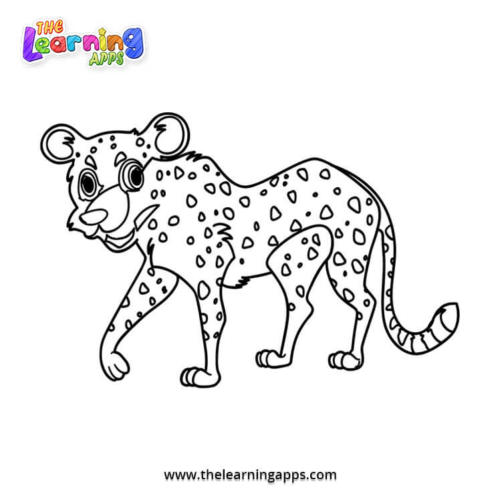 Leopard Coloring Page