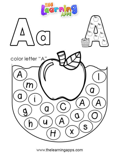 Letter A Worksheet 01