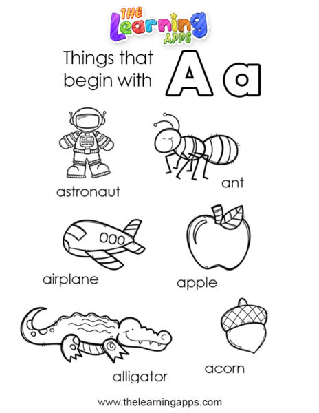 Letter A Worksheet 05