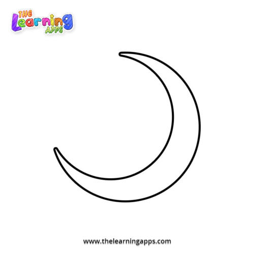 Moon Coloring Worksheet