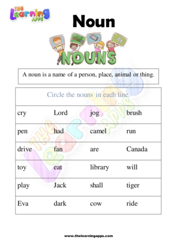 Noun Worksheet 04