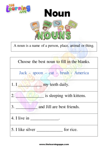 Noun Worksheet 06