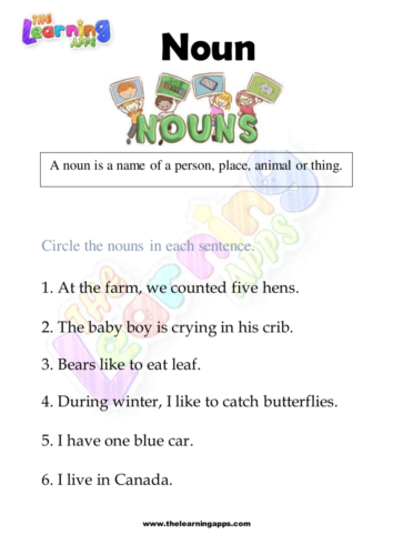 Noun Worksheet 09