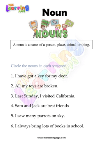 Noun Worksheet 10