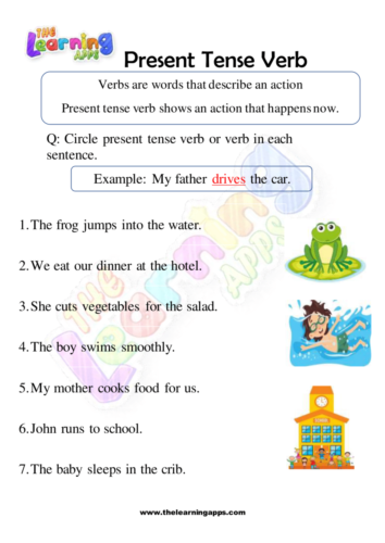 Present Tense Verb Worksheet 01