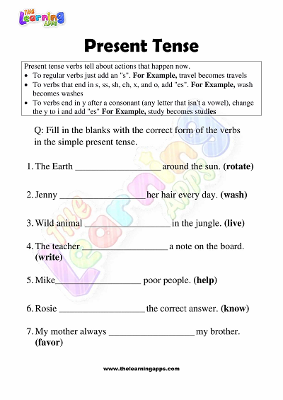 Present-Tense-Worksheets-for-Grade-3-Activity-3