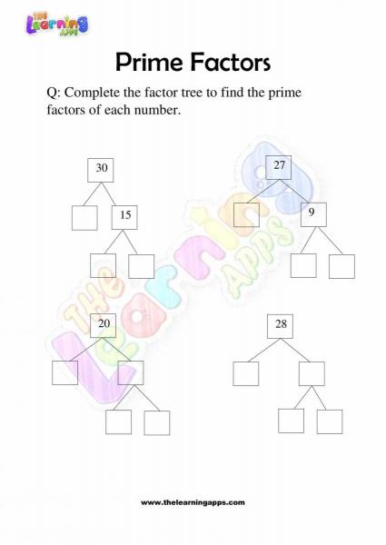 Prime Factors - Grade 2 - Activity 4