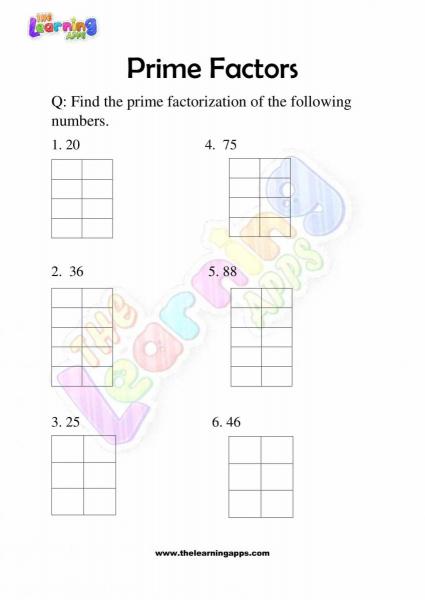 Prime Factors - Grade 2 - Activity 9