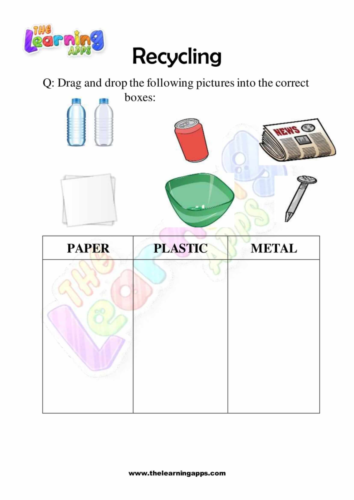 Recycle Worksheet 07