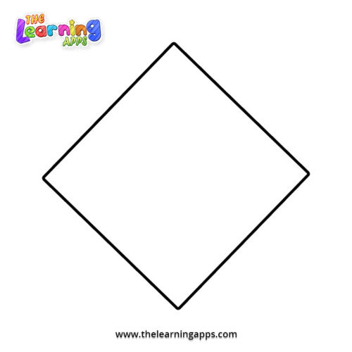 Rhombus Coloring Worksheet