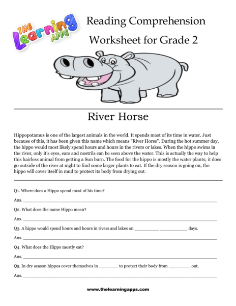 River Horse Comprehension