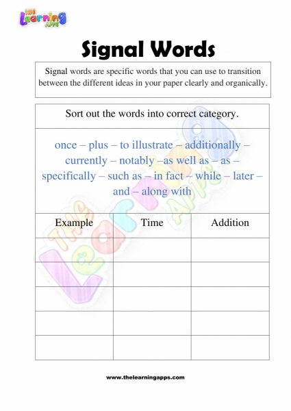 Signal-Words-Worksheets-for-Grade-1-Activity-4