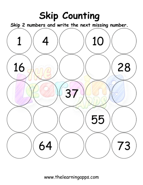 Skip Counting Worksheet 05