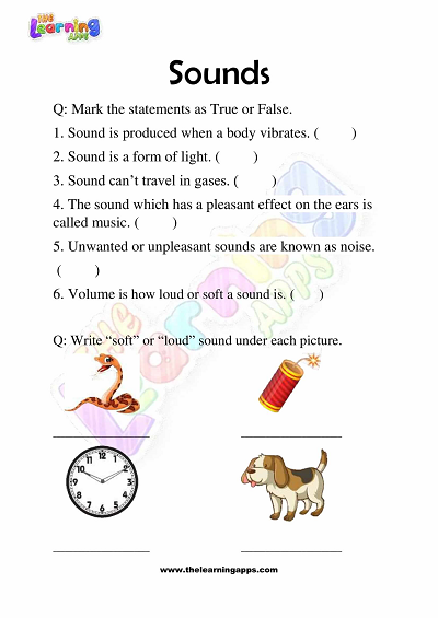 Sounds Worksheets for Grade 3 – Activity 4