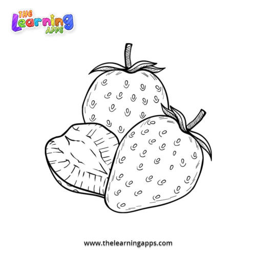 Strawberry Coloring Worksheet