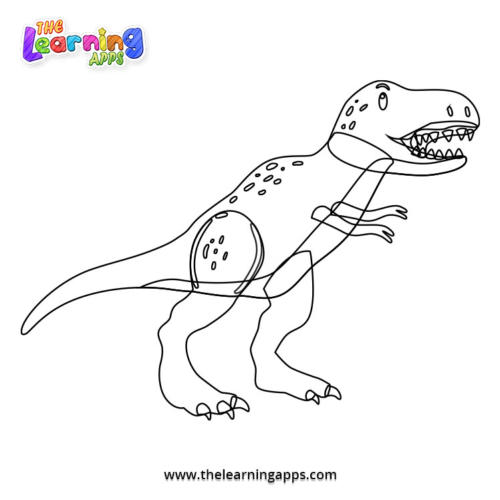 T-Rex Coloring Worksheet