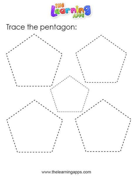 Pentagon Tracing Worksheet 