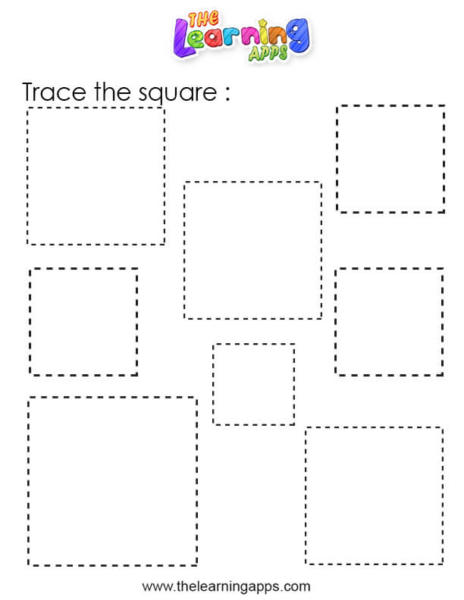 Square Tracing Worksheet 