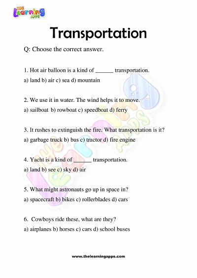 Transportation-Worksheets-for-Grade 3-Activity-2