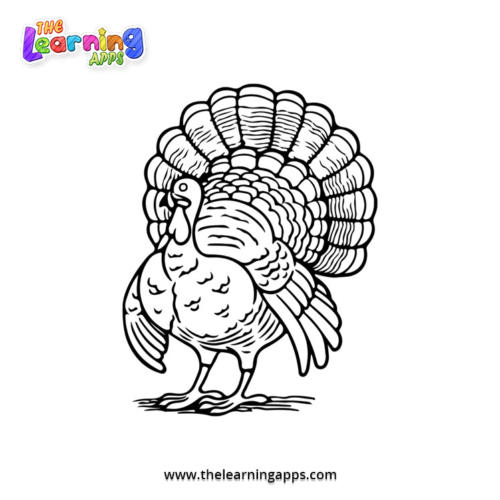 Turkey Coloring Worksheet