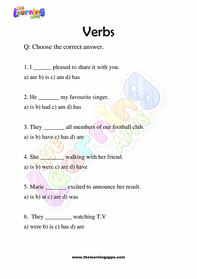 Verbs-Worksheets-for-Grade-3-Activity-2