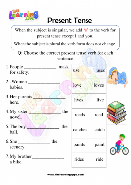 Simple-Present-Tense-Worksheets-for-Grade-1-Activity-7